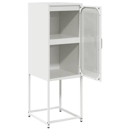 Skænk 36x39x107 cm koldvalset stål hvid