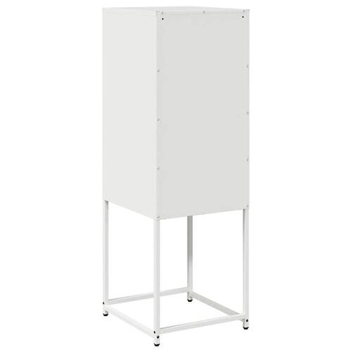 Skænk 36x39x107 cm koldvalset stål hvid