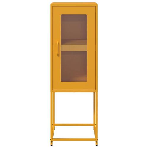 Skab 36x39x107 cm koldvalset stål sennepsgul