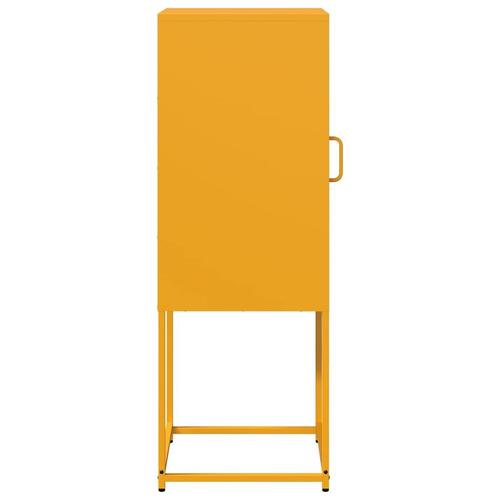 Skab 36x39x107 cm koldvalset stål sennepsgul