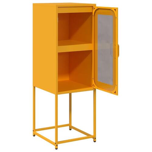 Skab 36x39x107 cm koldvalset stål sennepsgul