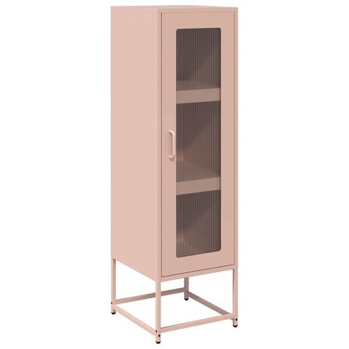 Skab 36x39x123 cm koldvalset stål lyserød