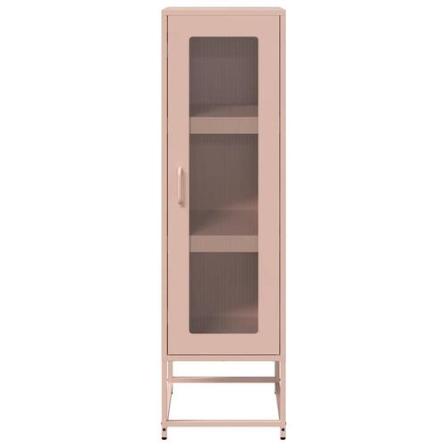 Skab 36x39x123 cm koldvalset stål lyserød