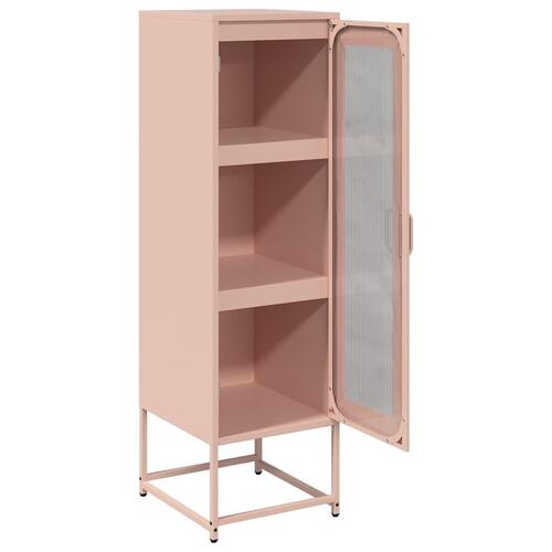 Skab 36x39x123 cm koldvalset stål lyserød