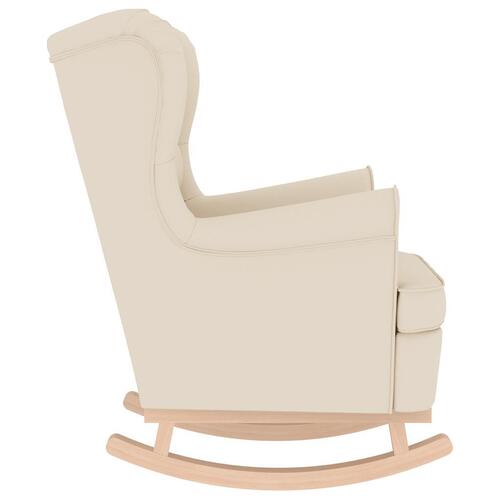 Gyngestol 74x90x102 cm linnedstof hvid