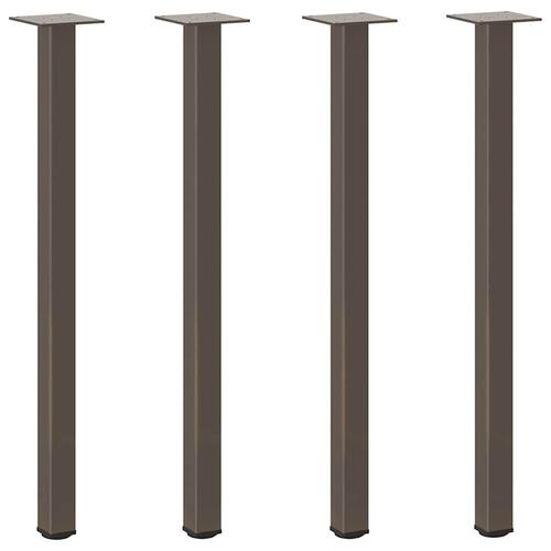 Sofabordben 4 stk. naturstål 72-74 cm stål