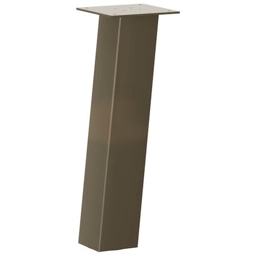 Sofabordben 4 stk. naturstål 42 cm stål