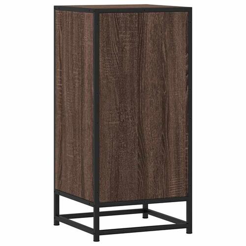 Skab 35,5x35x76 cm konstrueret træ og metal brun egetræsfarve