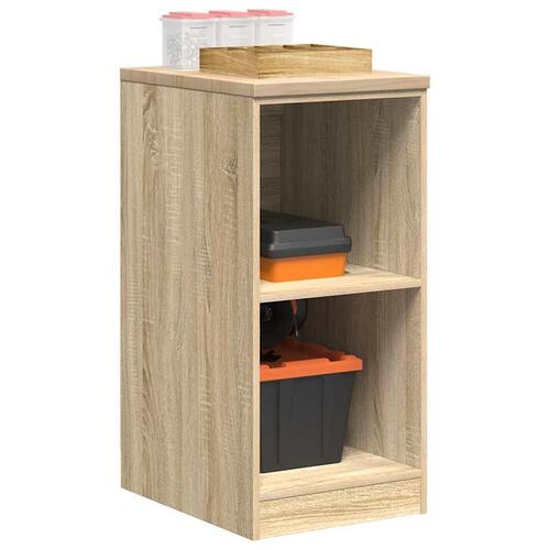 Garageopbevaringsskab Sonoma eg 40x51x85cm Massivt træ Fyrretræ