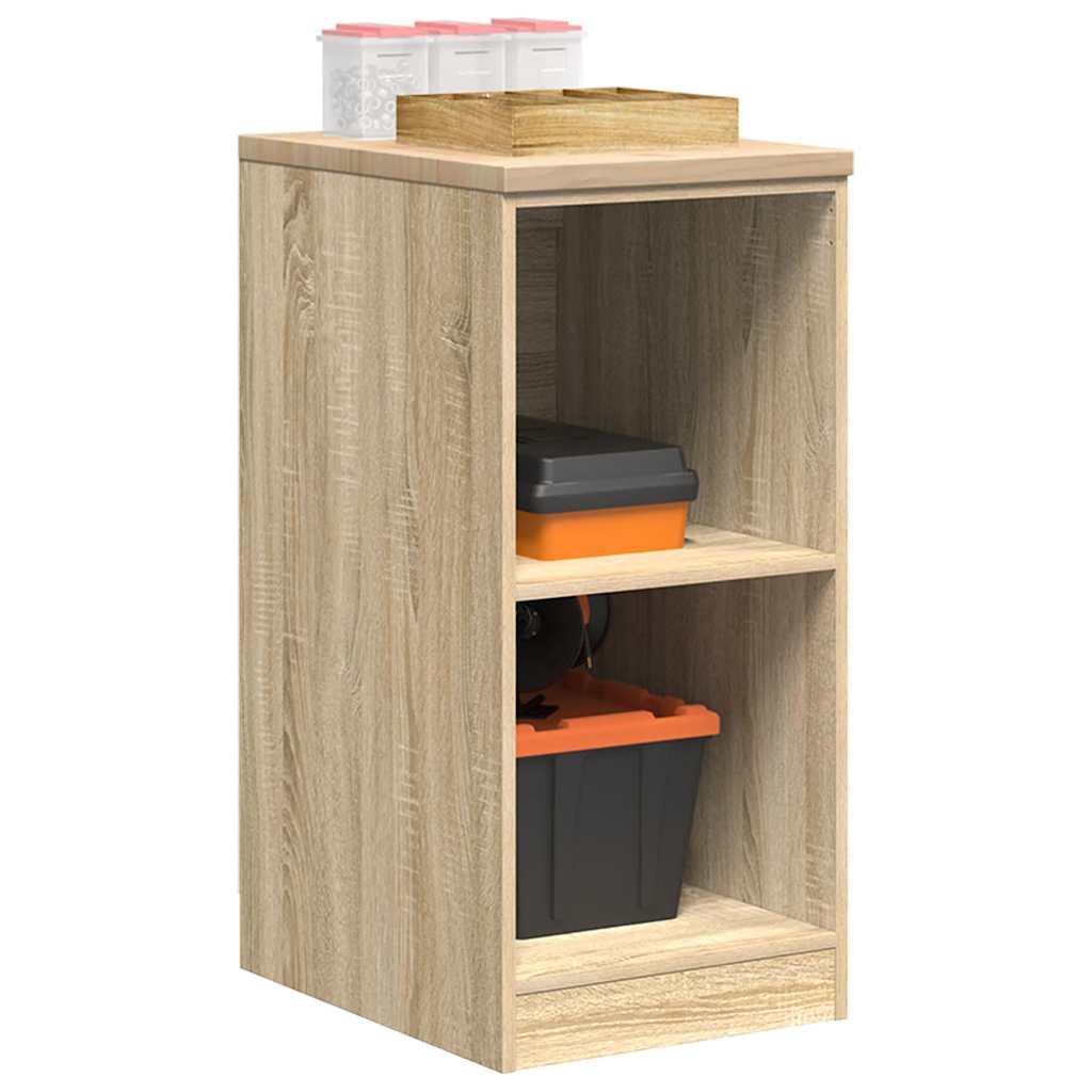 Garageopbevaringsskab Sonoma eg 40x51x85cm Massivt træ Fyrretræ