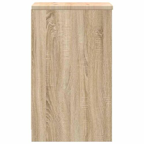 Garageopbevaringsskab Sonoma eg 40x51x85cm Massivt træ Fyrretræ