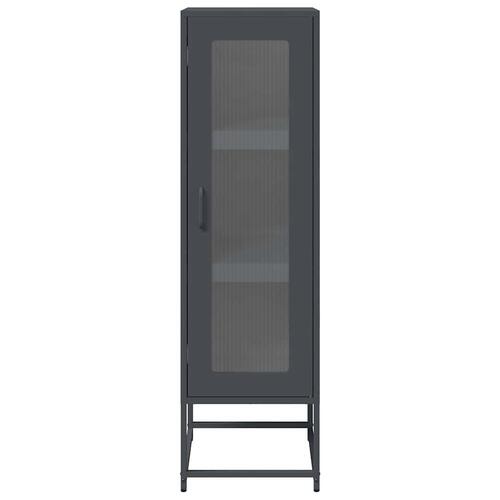 Skab 36x39x123 cm koldvalset stål antracitgrå