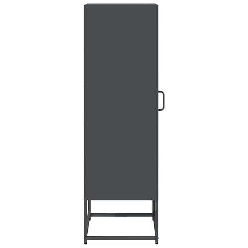 Skab 36x39x123 cm koldvalset stål antracitgrå