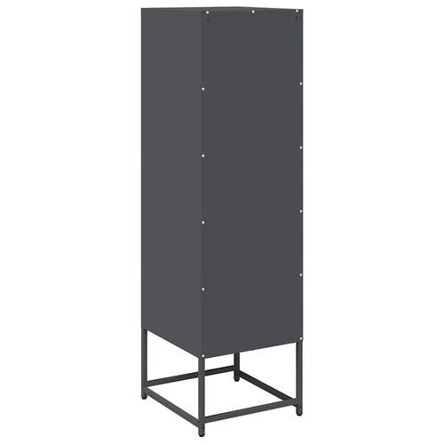 Skab 36x39x123 cm koldvalset stål antracitgrå