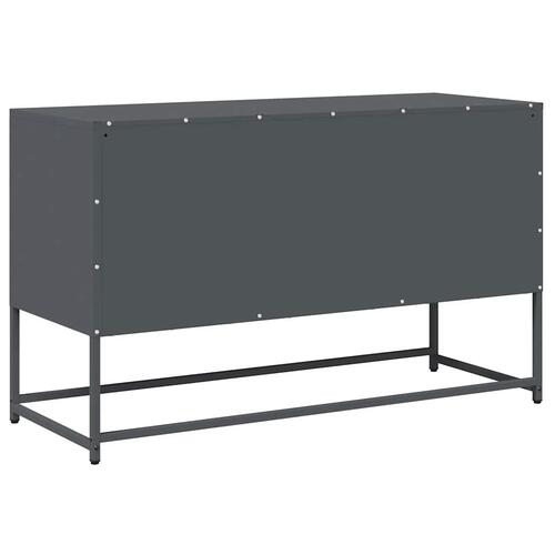 Tv-bord 100,5x39x60,5 cm koldvalset stål antracitgrå