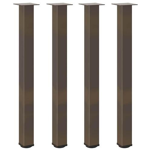 Sofabordben 4 stk. naturstål 100-102 cm stål