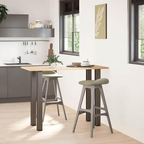 Sofabordben 4 stk. naturstål 100-102 cm stål