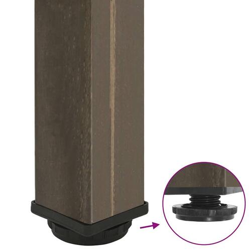 Sofabordben 4 stk. naturstål 100-102 cm stål