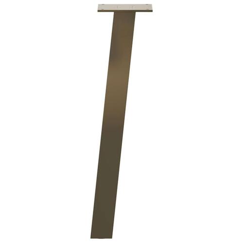 Sofabordben 4 stk. naturstål 42 cm stål