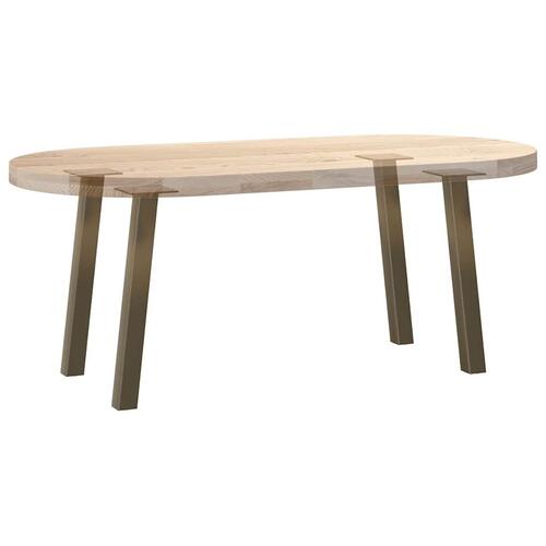 Sofabordben 4 stk. naturstål 42 cm stål