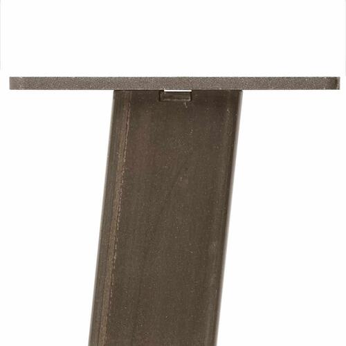 Sofabordben 4 stk. naturstål 42 cm stål