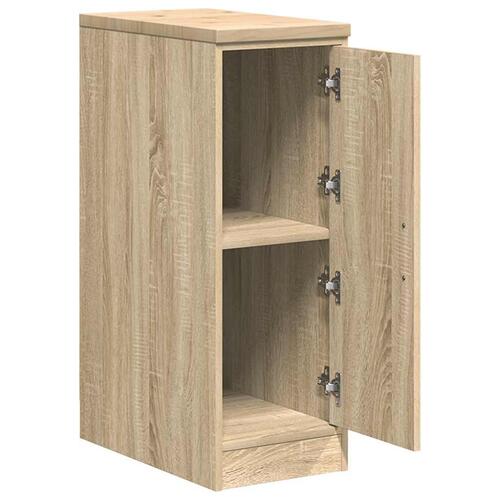 Garageopbevaringsskab Sonoma eg 30x51x85cm Massivt træ Fyrretræ