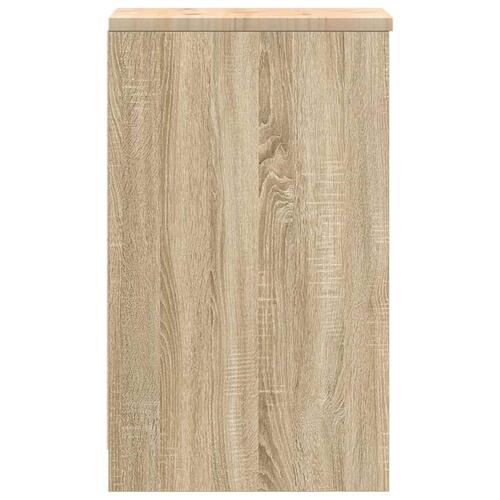 Garageopbevaringsskab Sonoma eg 30x51x85cm Massivt træ Fyrretræ
