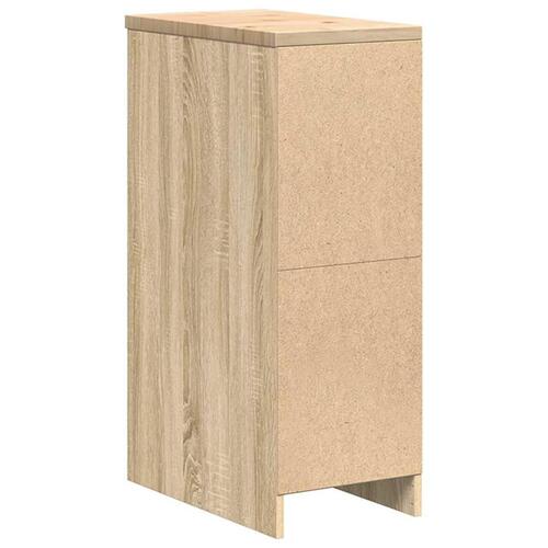 Garageopbevaringsskab Sonoma eg 30x51x85cm Massivt træ Fyrretræ