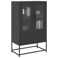 Skab 68x39x111,5 cm stål sort