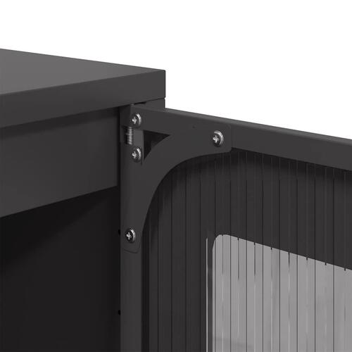 Skab 68x39x111,5 cm stål sort