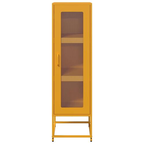 Skab 36x39x123 cm koldvalset stål sennepsgul