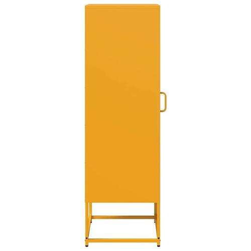 Skab 36x39x123 cm koldvalset stål sennepsgul