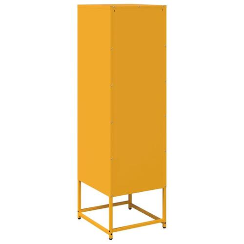 Skab 36x39x123 cm koldvalset stål sennepsgul