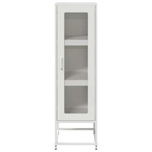 Skab 36x39x123 cm koldvalset stål hvid