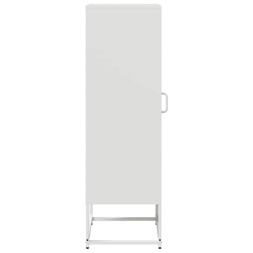 Skab 36x39x123 cm koldvalset stål hvid