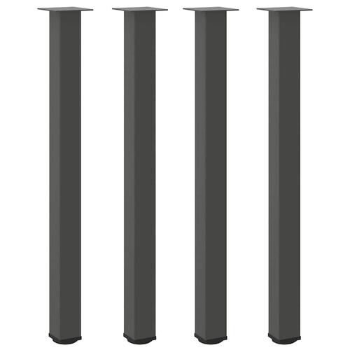 Sofabordben 4 stk. 110-112 cm stål antracitgrå