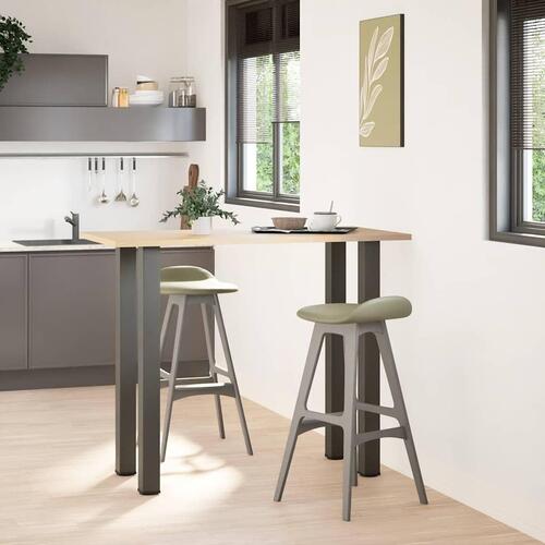 Sofabordben 4 stk. 110-112 cm stål antracitgrå