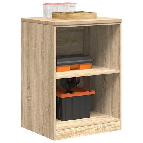 Garageopbevaringsskab Sonoma eg 60x51x85cm Massivt træ Fyrretræ