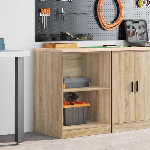 Garageopbevaringsskab Sonoma eg 60x51x85cm Massivt træ Fyrretræ