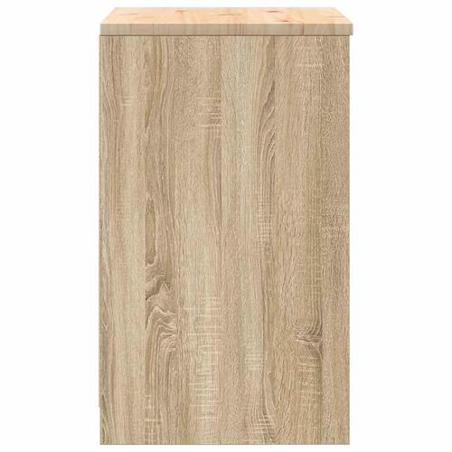 Garageopbevaringsskab Sonoma eg 60x51x85cm Massivt træ Fyrretræ