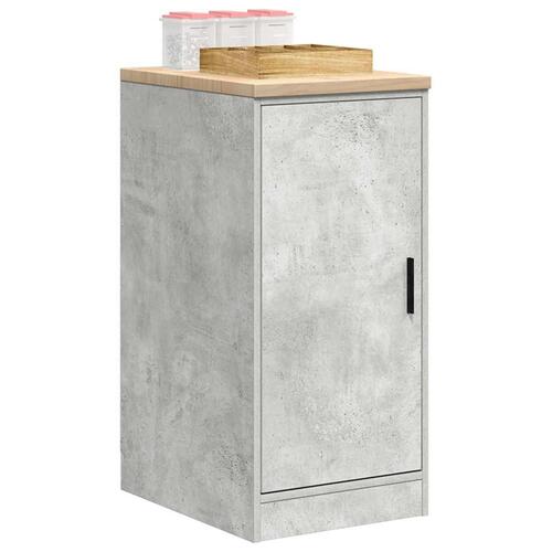 Garageopbevaringsskab Beton Grå 40x51x85cm Massivt træ Fyrretræ