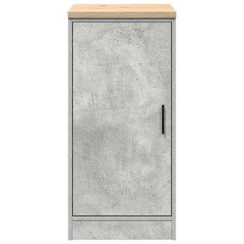 Garageopbevaringsskab Beton Grå 40x51x85cm Massivt træ Fyrretræ