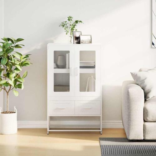 Skab 68x39x111,5 cm stål hvid