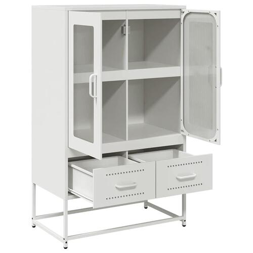 Skab 68x39x111,5 cm stål hvid