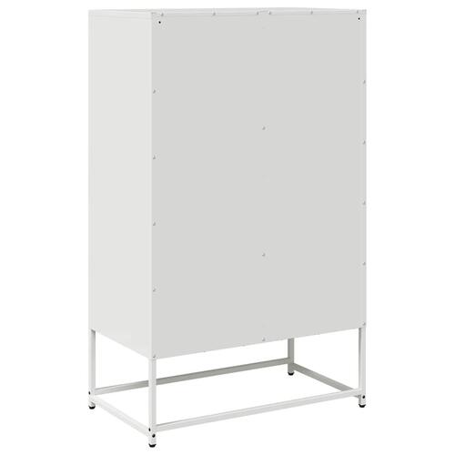 Skab 68x39x111,5 cm stål hvid