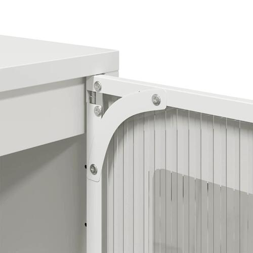 Skab 68x39x111,5 cm stål hvid