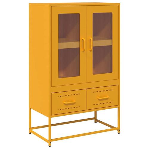 Højskab 68x39x111,5 cm stål sennepsgul