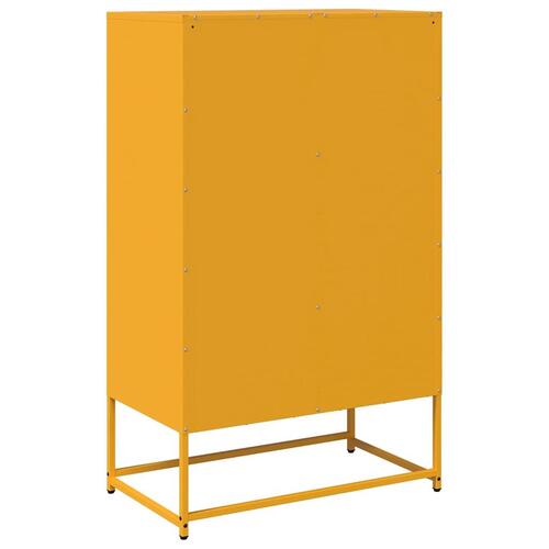 Højskab 68x39x111,5 cm stål sennepsgul