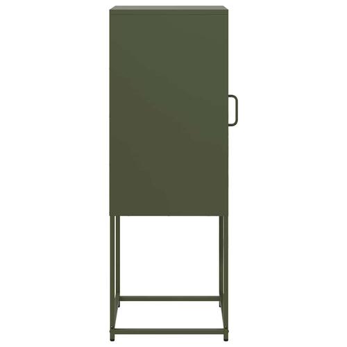 Skab 36x39x107 cm koldvalset stål olivengrøn
