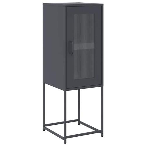 Skænk 36x39x107 cm koldvalset stål antracitgrå